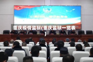 重庆疫情监狱(重庆监狱一览表)