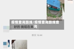 疫情查询路线/疫情查询路线查询
