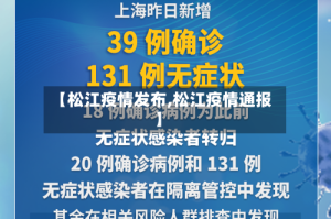【松江疫情发布,松江疫情通报】