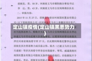 定山镇疫情(定山镇黑恶势力)