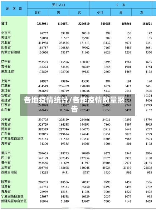 各地疫情统计/各地疫情数量报告-第1张图片