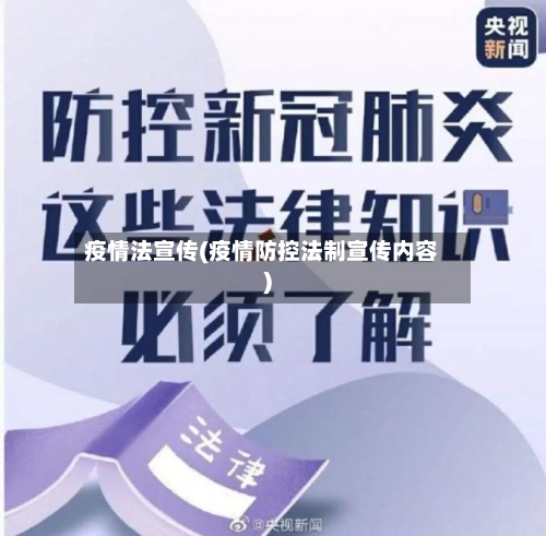 疫情法宣传(疫情防控法制宣传内容)-第1张图片