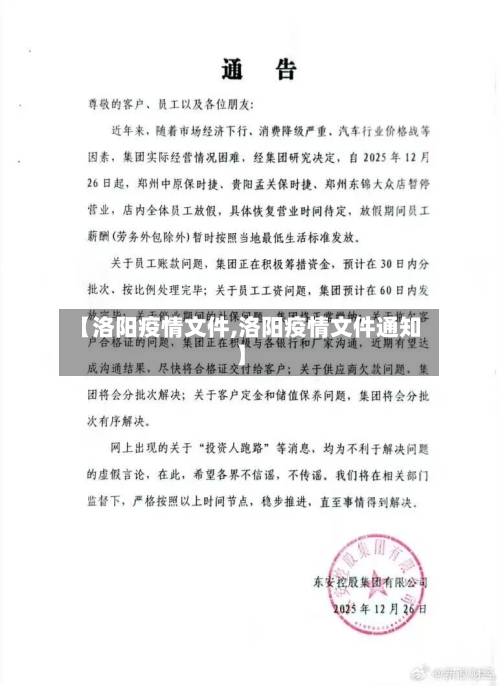 【洛阳疫情文件,洛阳疫情文件通知】-第1张图片