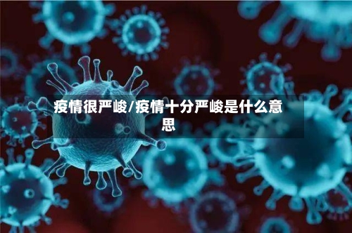 疫情很严峻/疫情十分严峻是什么意思-第1张图片