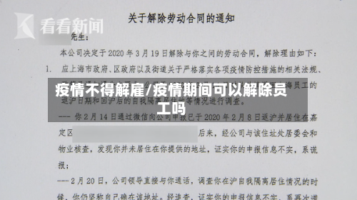 疫情不得解雇/疫情期间可以解除员工吗-第2张图片